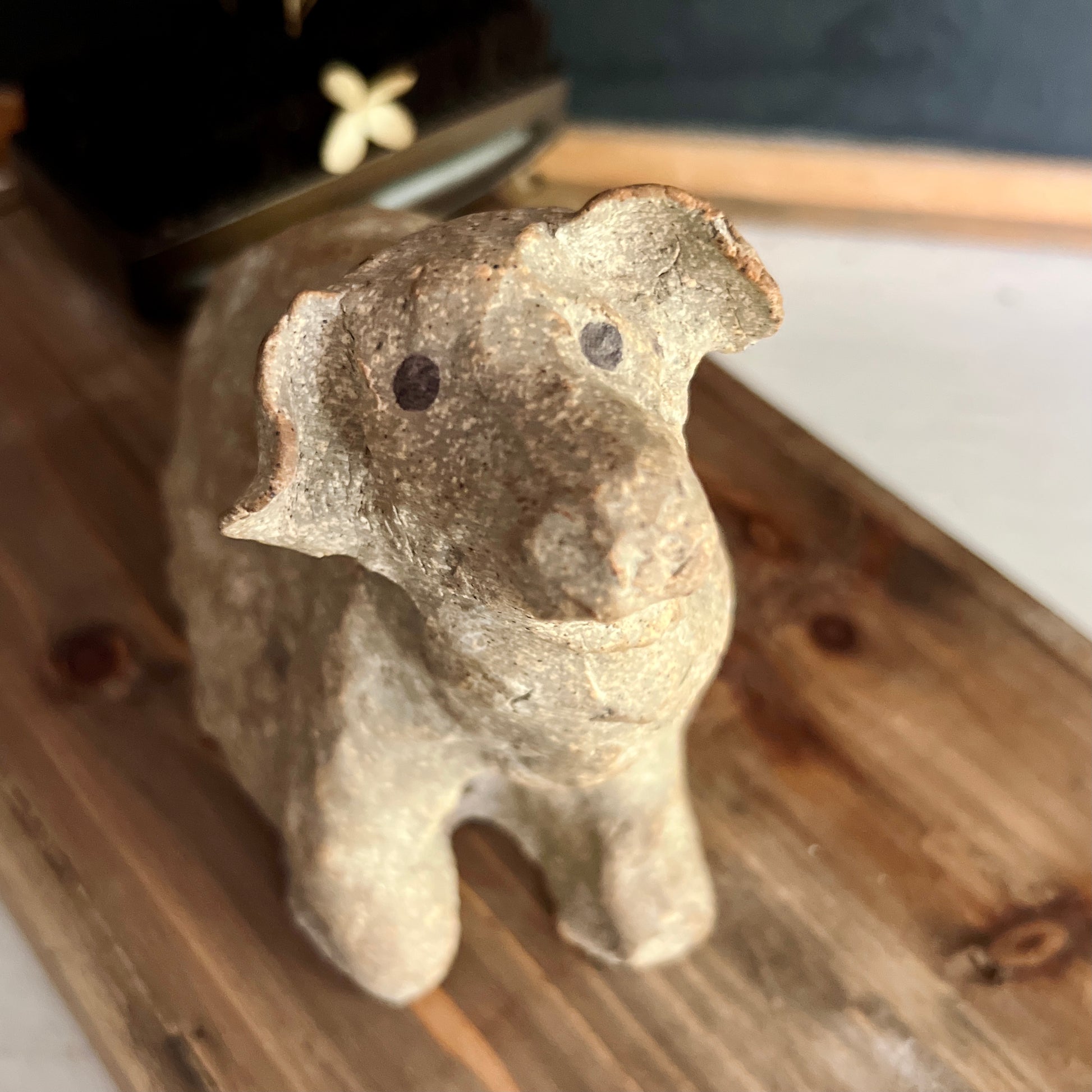 Vintage Hand Crafted Pottery Dog