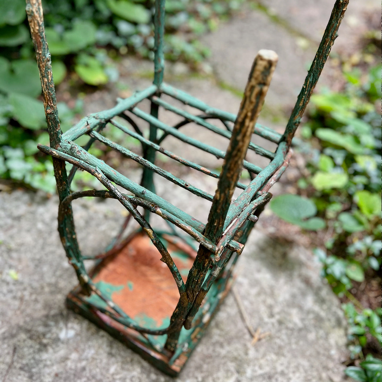 Painted Adirondack Twig Side Table (c.1900s)