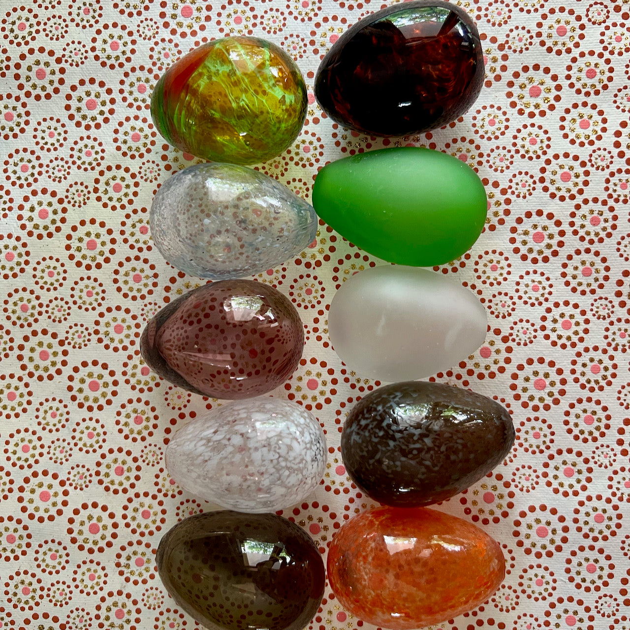 29 Piece Vintage Egg Collection, Stone, Glass, Quartz, Marble, etc.