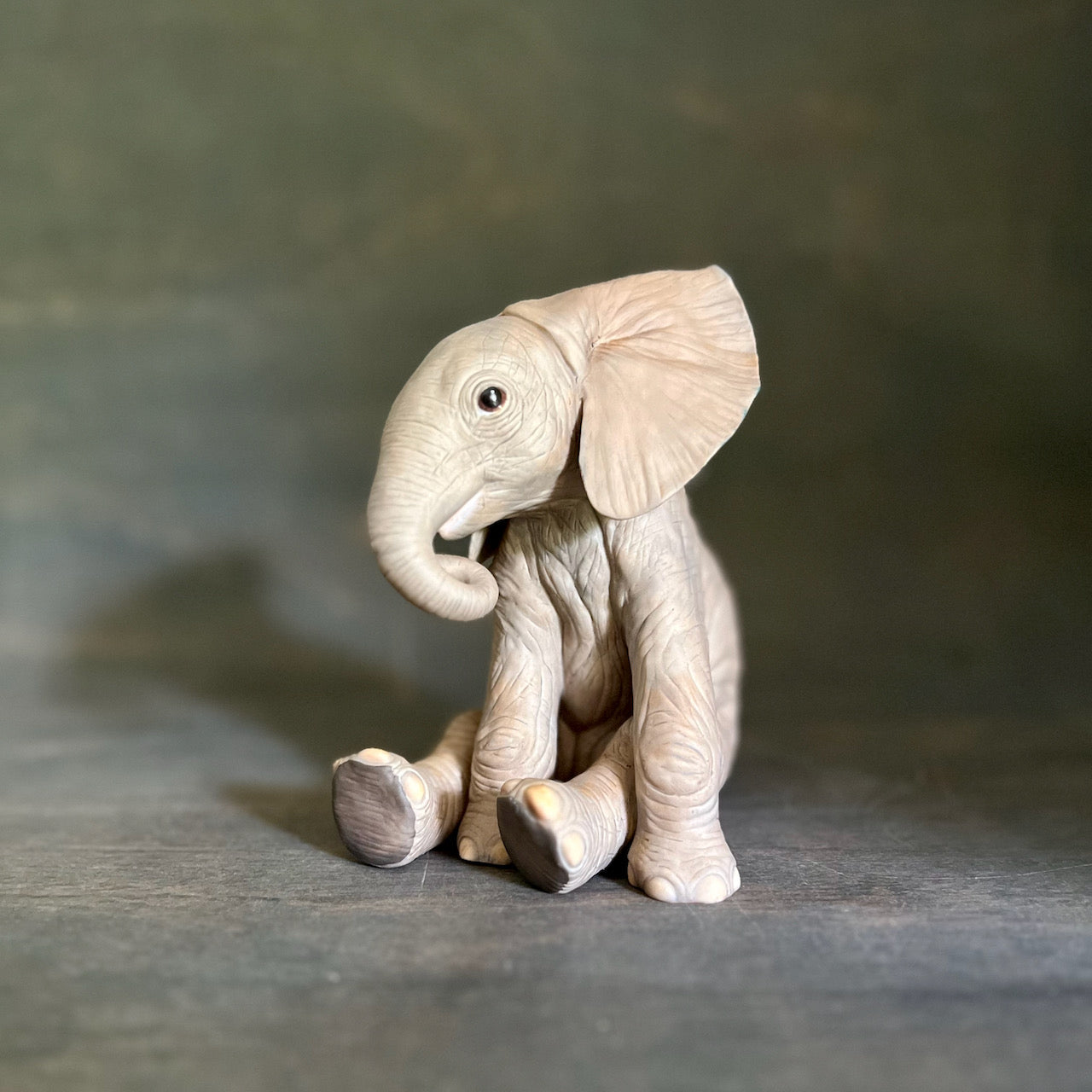 Lenox Porcelain African Elephant Calf for Smithsonian Institute, c.1991