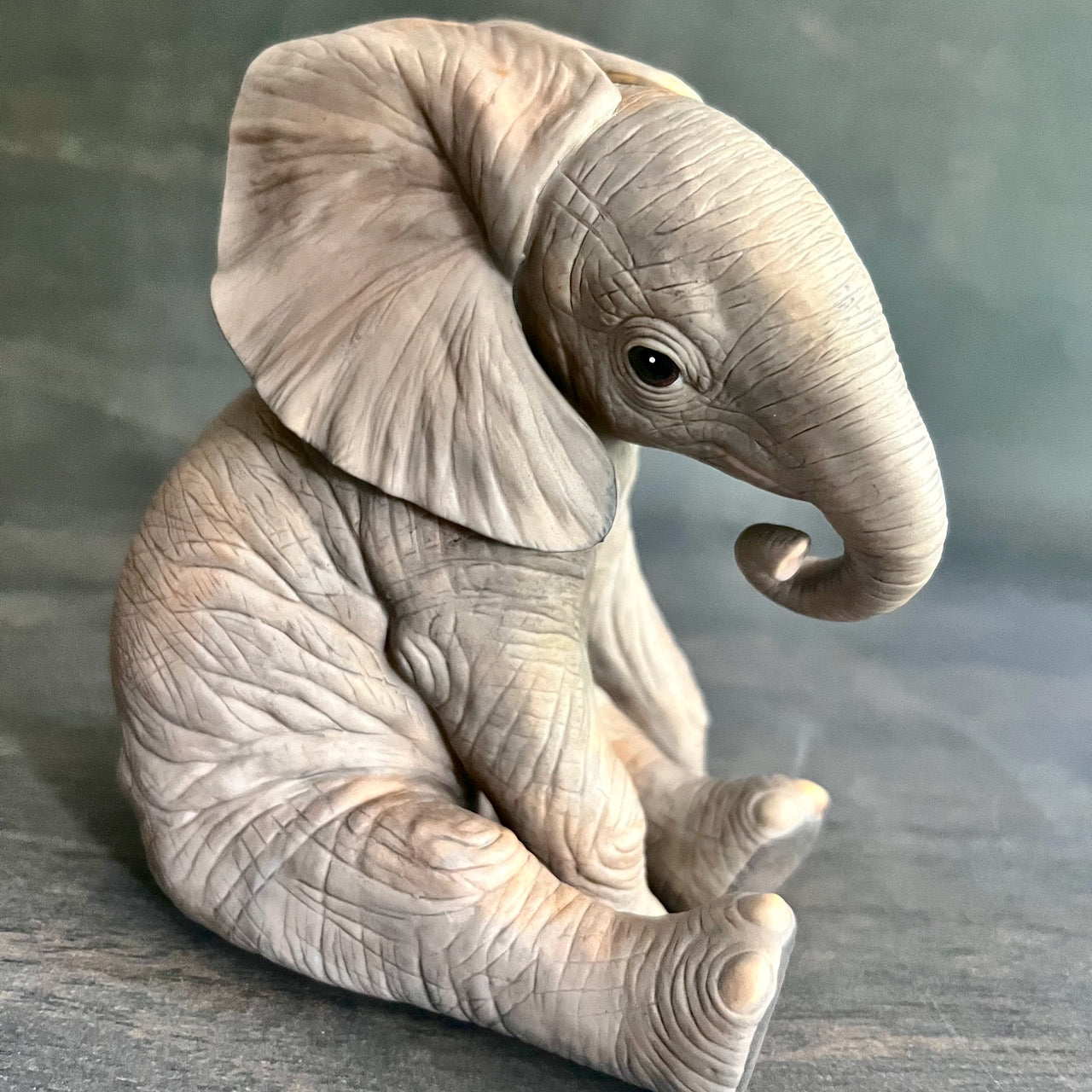 Lenox Porcelain African Elephant Calf for Smithsonian Institute, c.1991