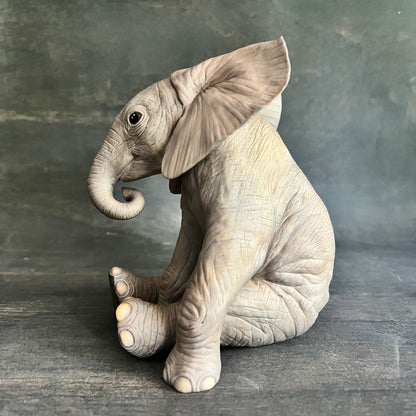 Lenox Porcelain African Elephant Calf for Smithsonian Institute, c.1991