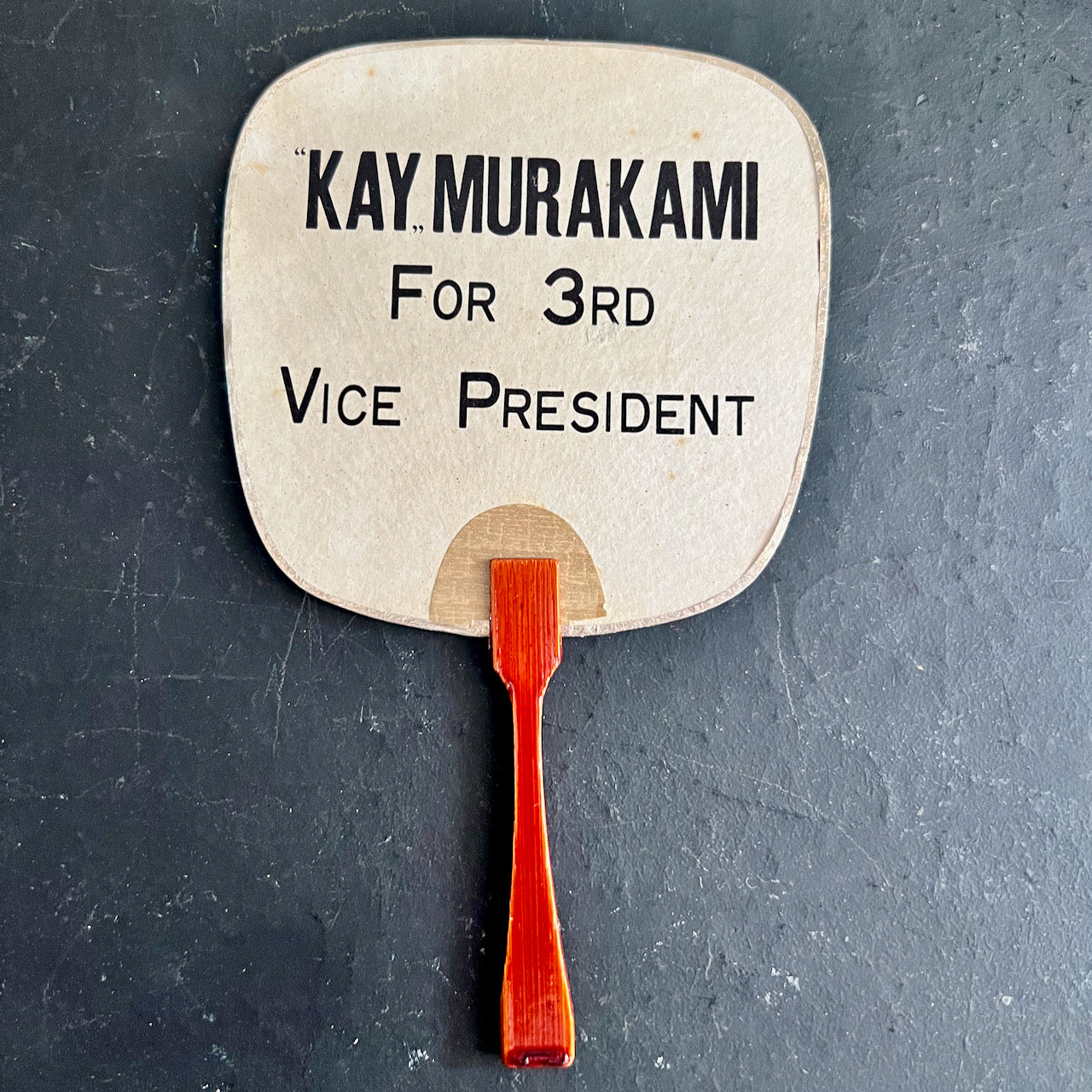 Vintage Japanese Paddle Fans, Includes Political Advertisements