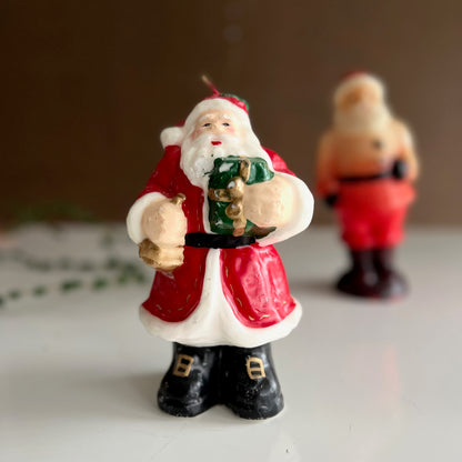 Pair of Vintage Santa Claus Candles