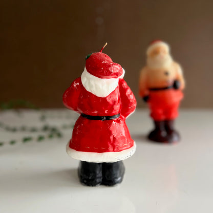 Pair of Vintage Santa Claus Candles