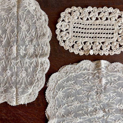 Vintage Lace Dresser Scarves or Runner Plus Other Handmade Pieces