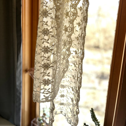 Vintage Lace Dresser Scarves or Runner Plus Other Handmade Pieces