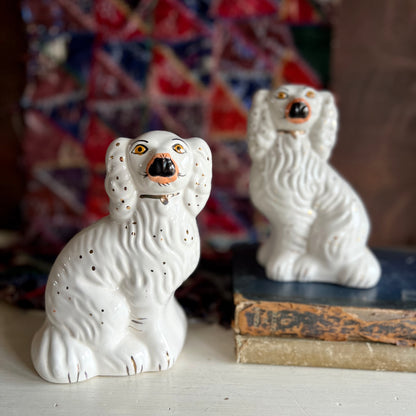 Vintage Porcelain Mantle Staffordshire Spaniels