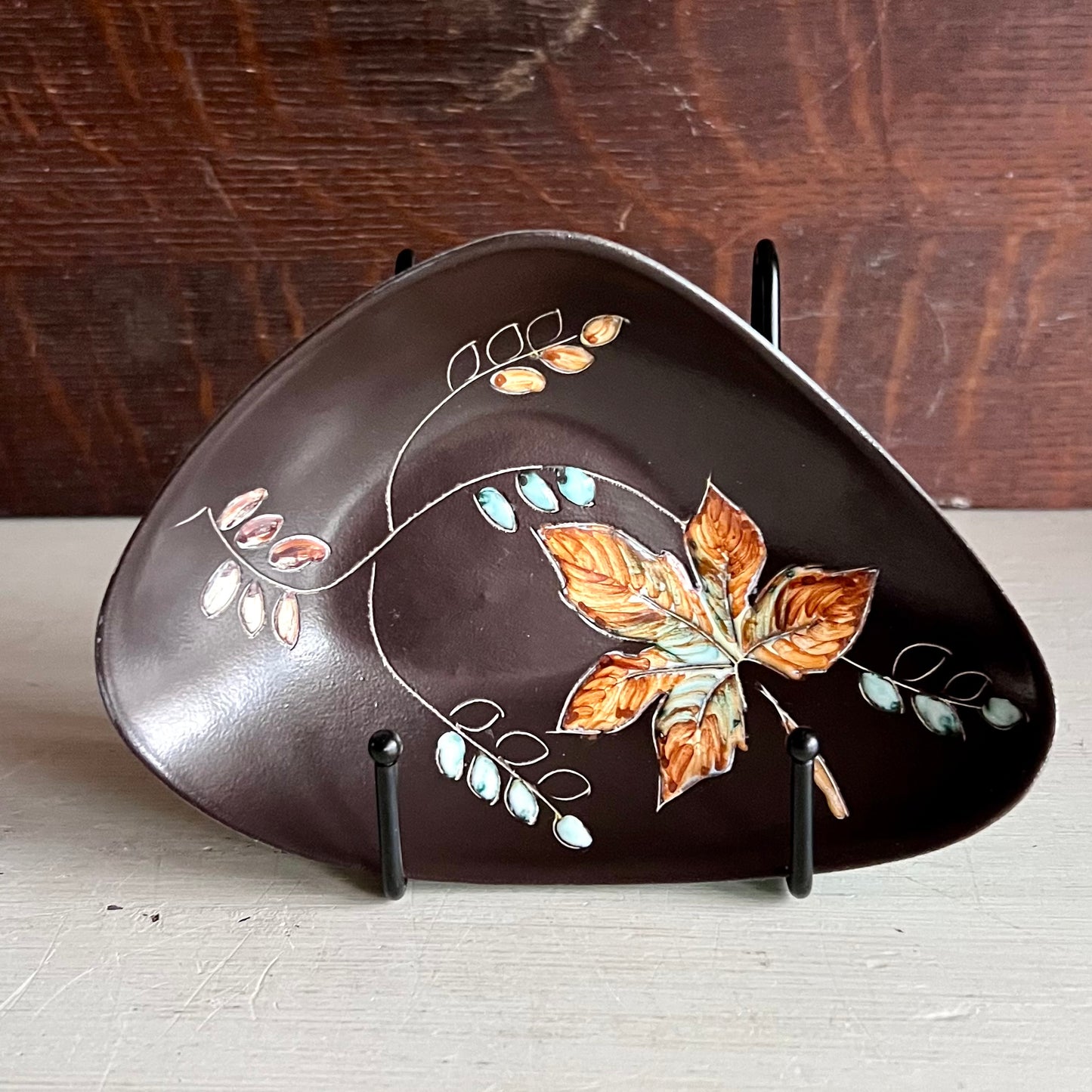 Canadian Potter Herta Gerz Ceramic Leaf Dish