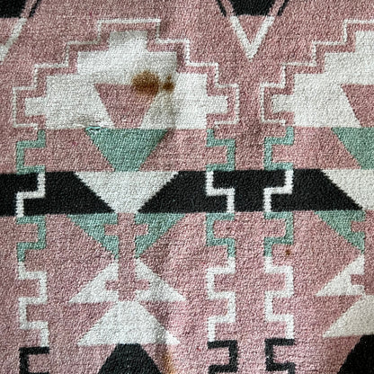 Vintage Southwestern Wool Camp Blanket