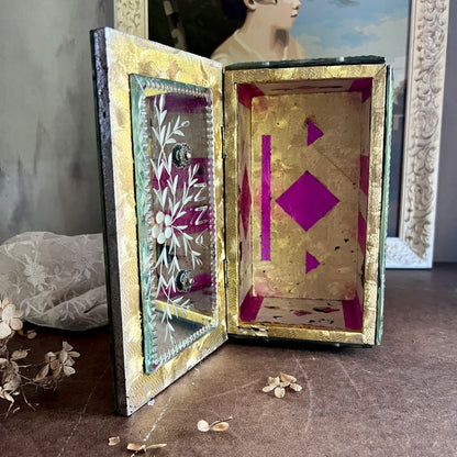 Opulent Engraved Mirrored Dresser Jewelry Box