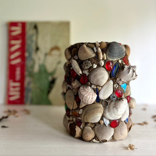 Early Handmade  Folk Art Memory Jug