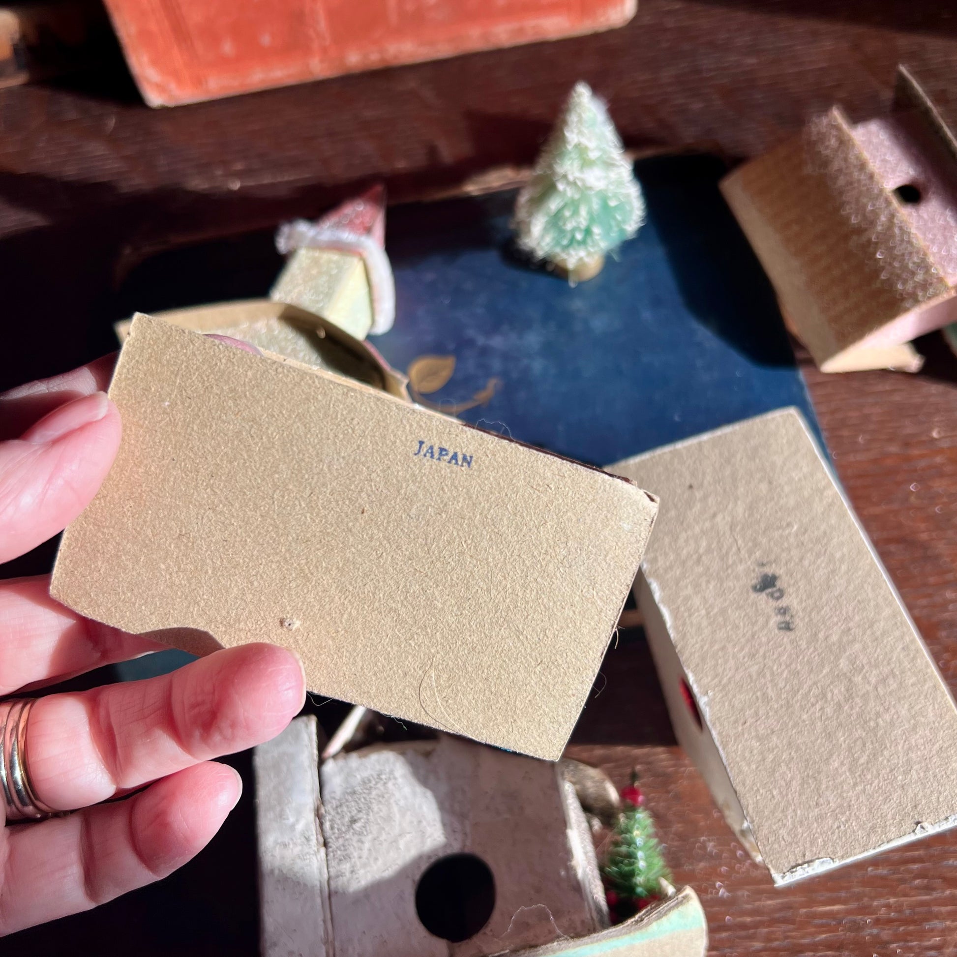 Mid Century Vintage Putz Village with Churches and Houses