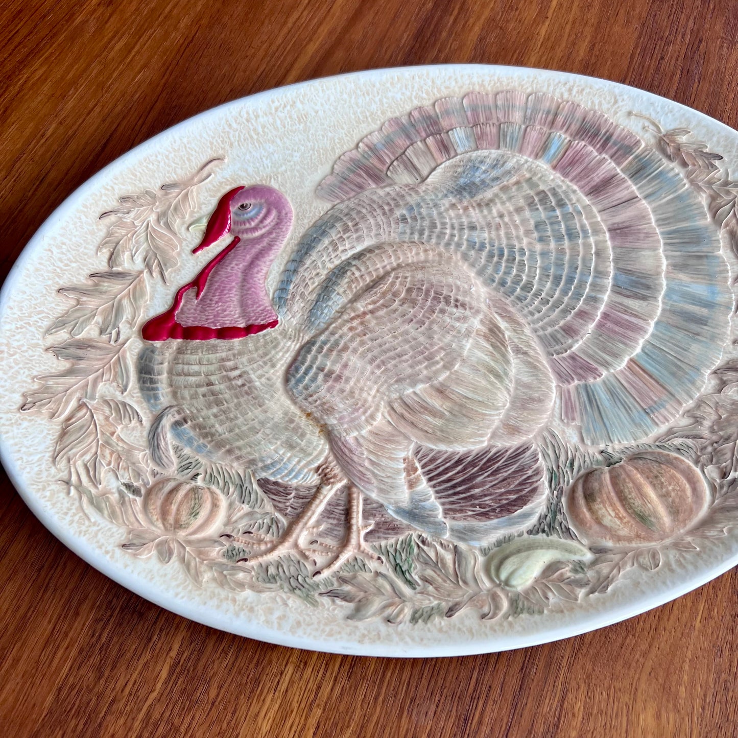 Vintage Ceramic Holland Mold Turkey Platter