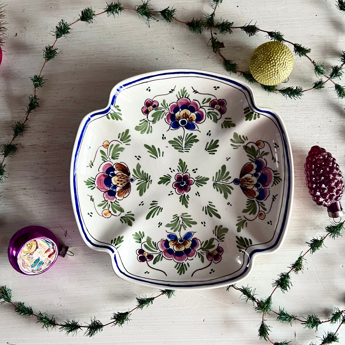 Vintage Polychrome Delft Plate by De Delftse Pauw