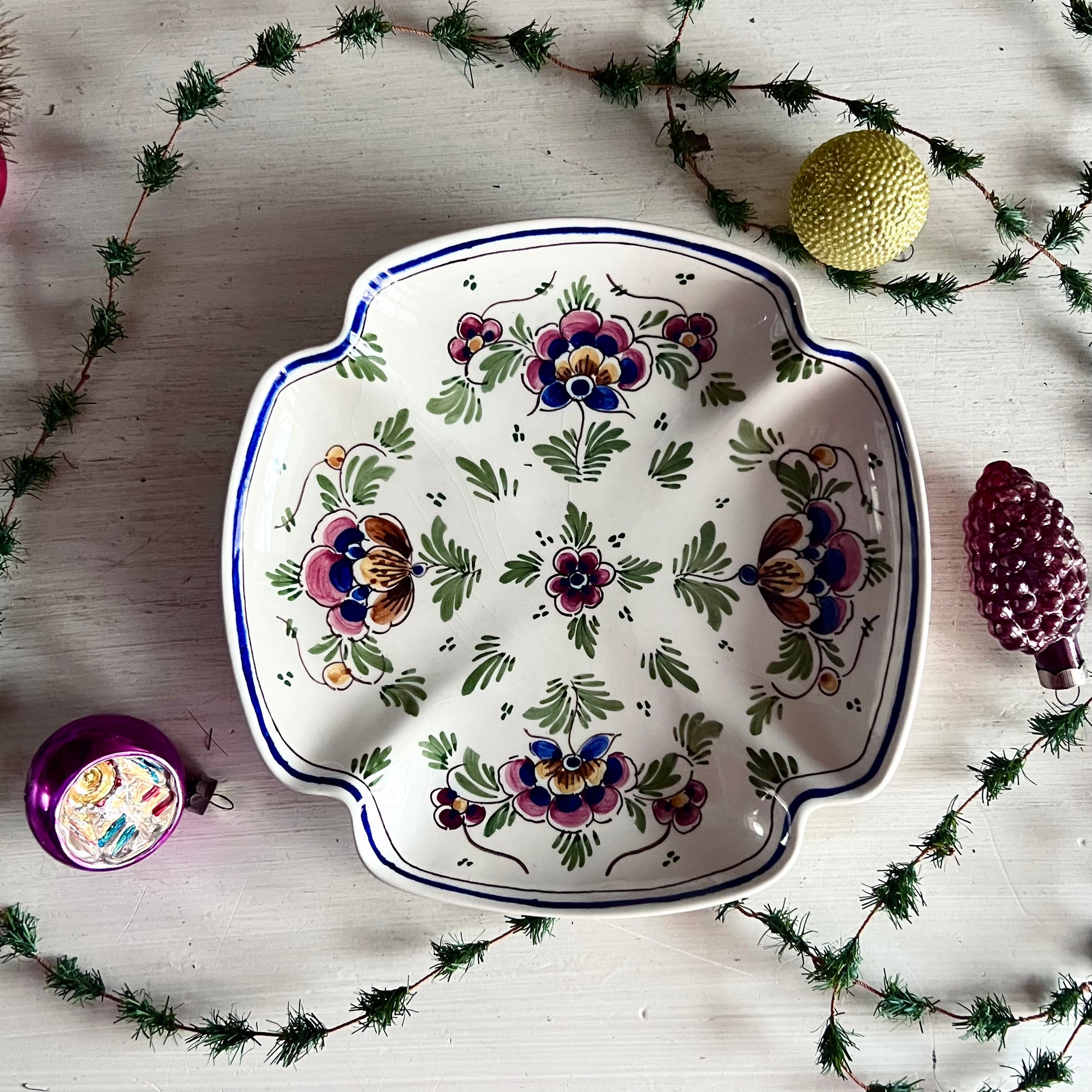 Vintage Polychrome Delft Plate by De Delftse Pauw