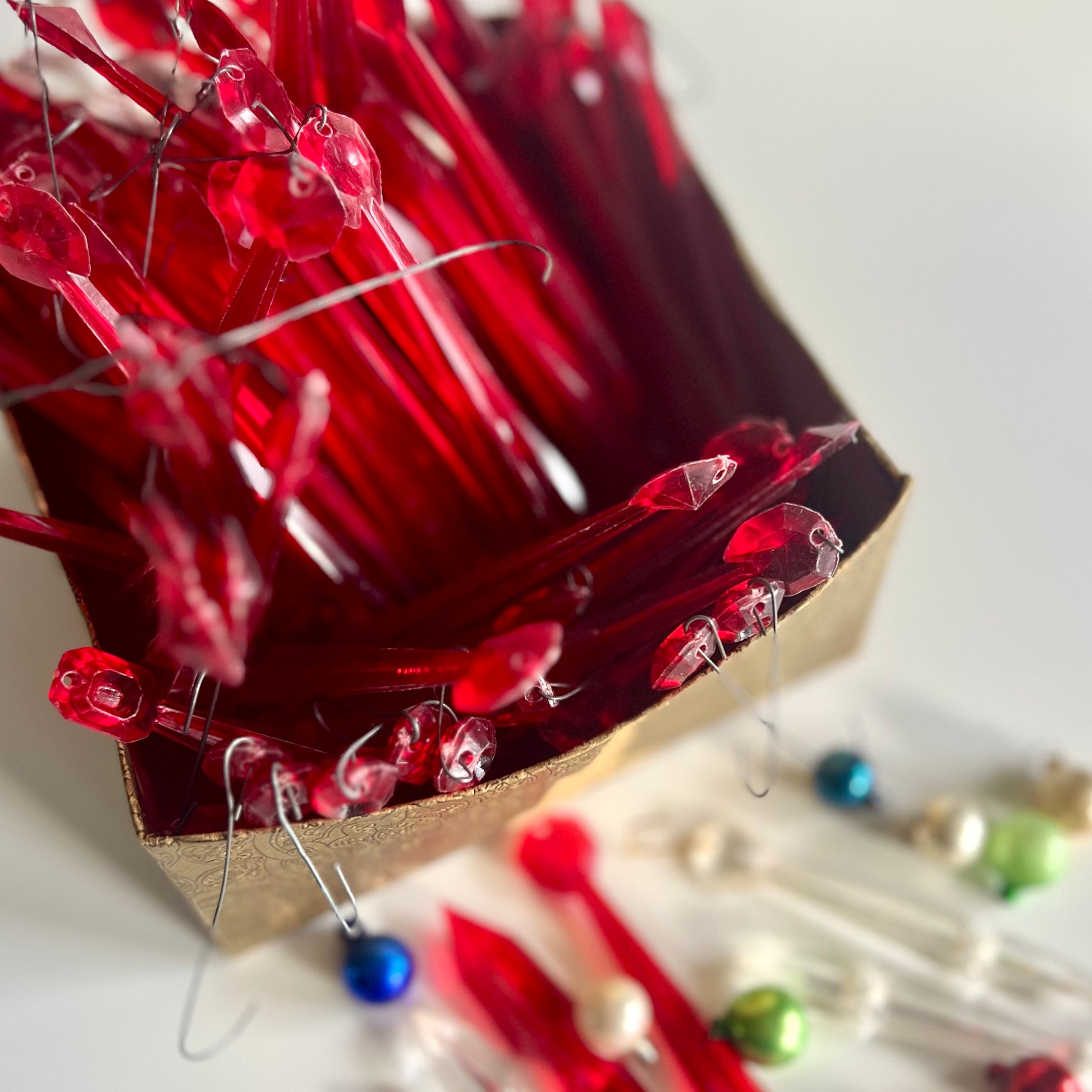 100+ Mid Century Plastic Prism Icicle Ornaments