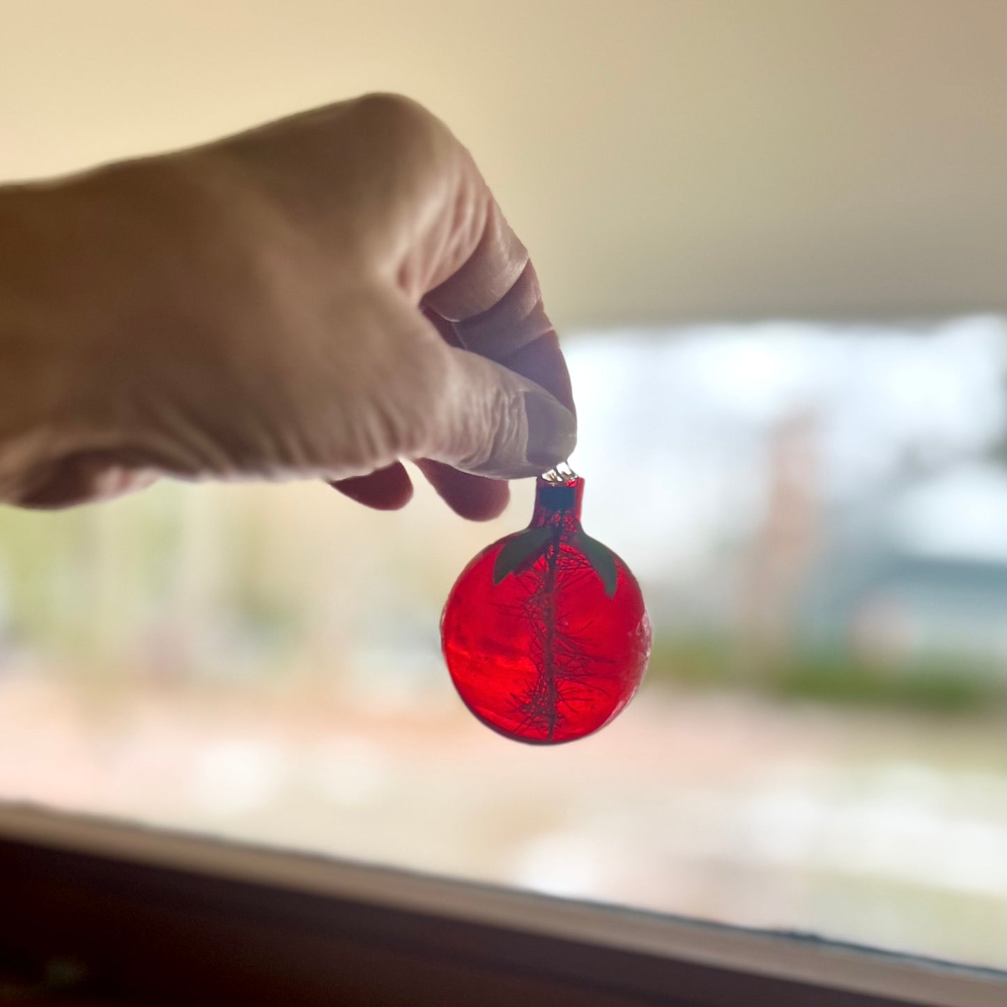 Twelve Vintage and Antique Glass Ornaments in Box