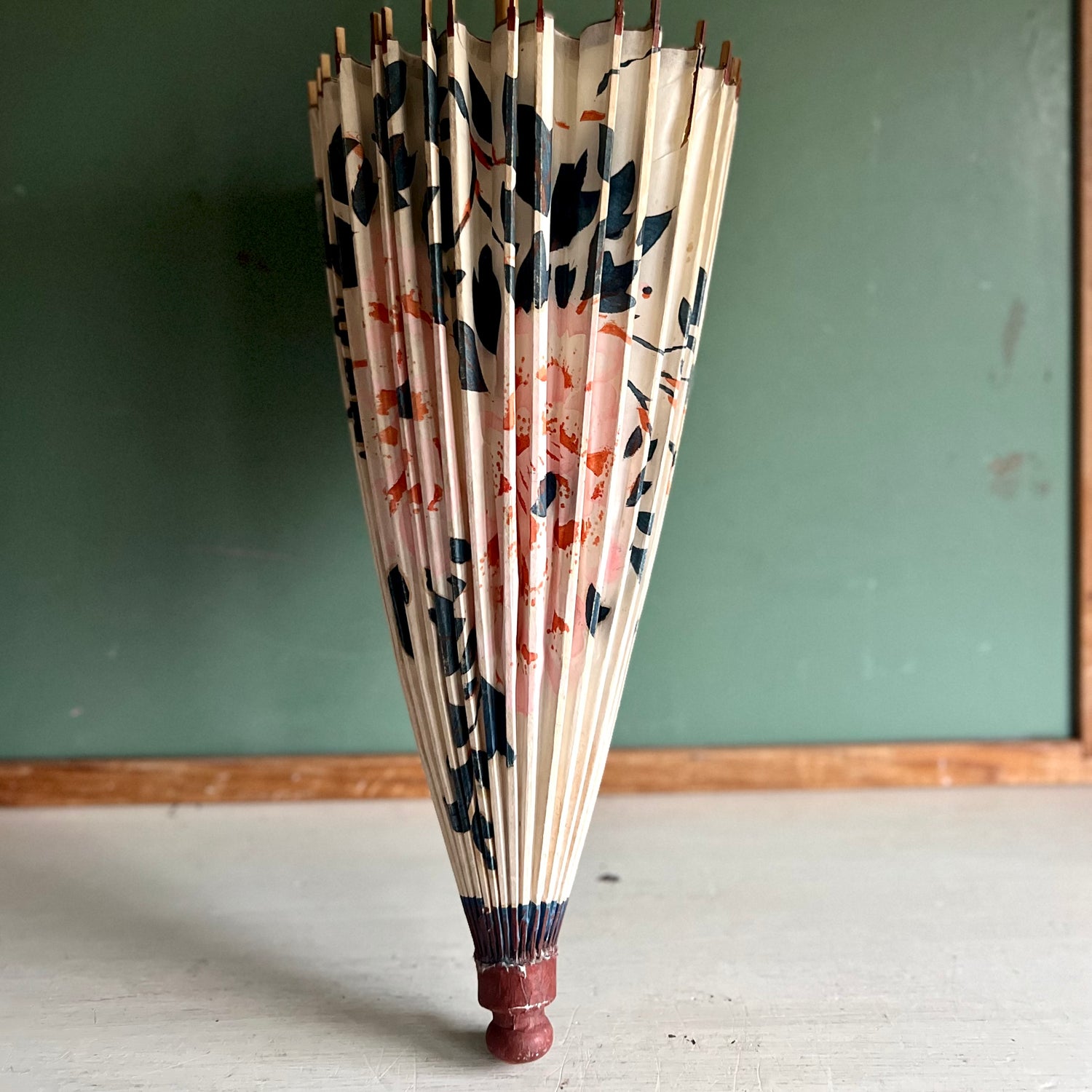 Vintage Decorated Boho Paper Asian Parasol