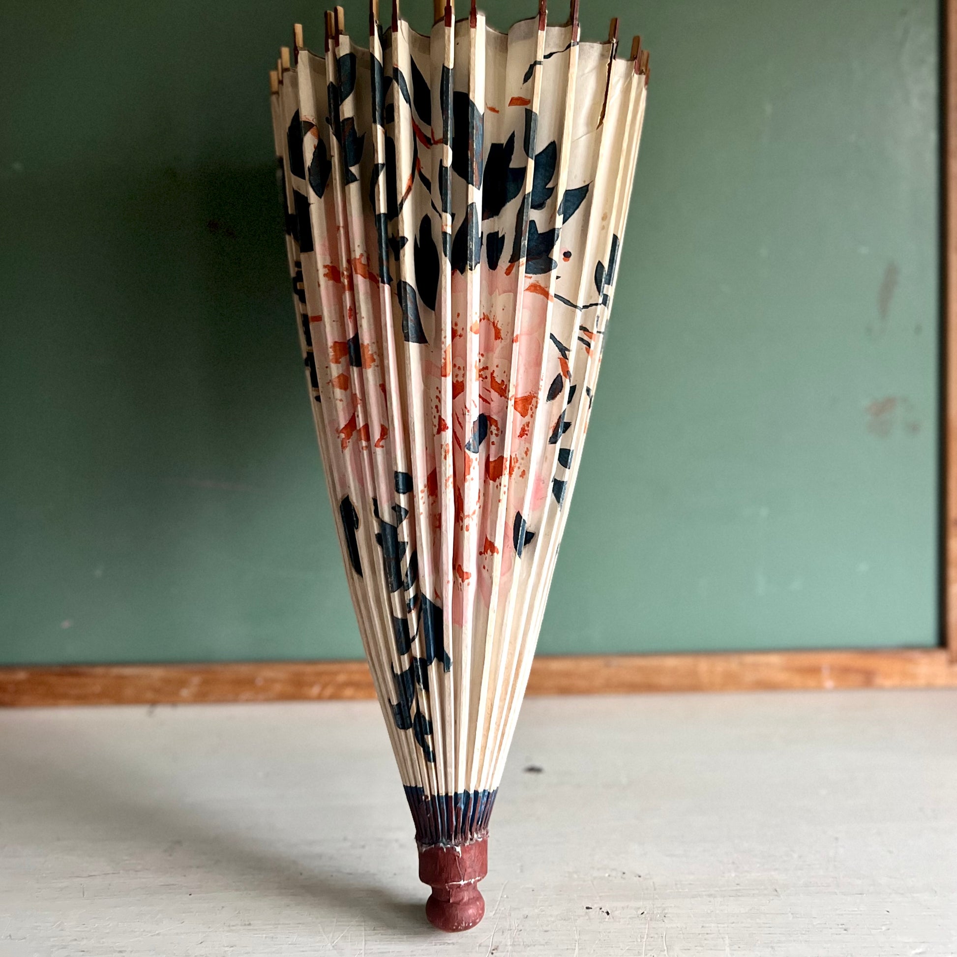 Vintage Decorated Boho Paper Asian Parasol