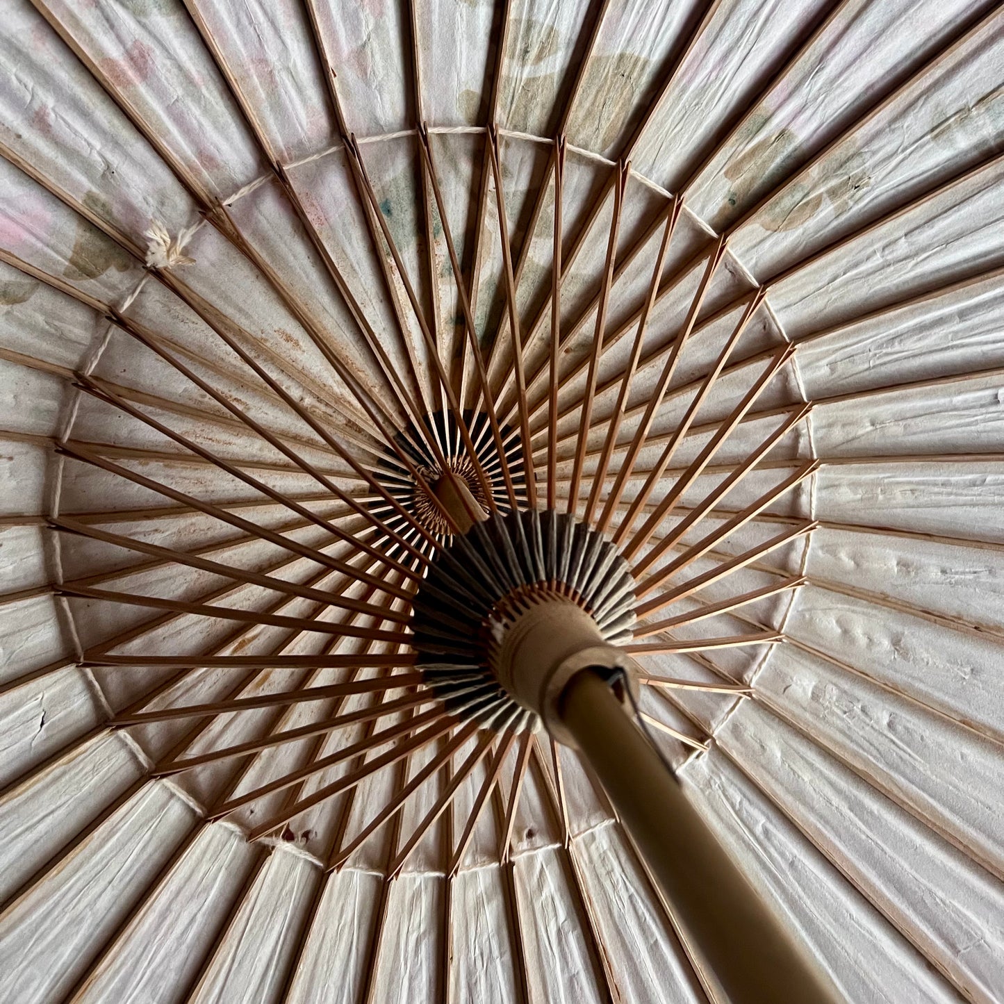 Vintage Decorated Boho Paper Asian Parasol