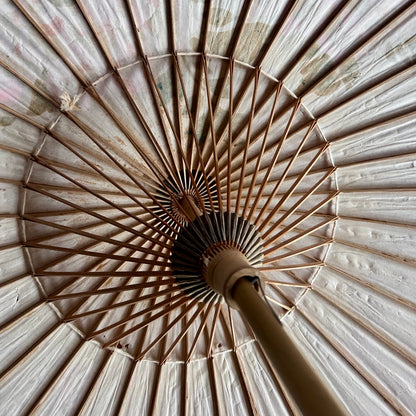 Vintage Decorated Boho Paper Asian Parasol