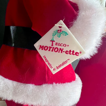 Vintage 1980s Motionette Santa and Mrs. Claus Christmas Set in Box