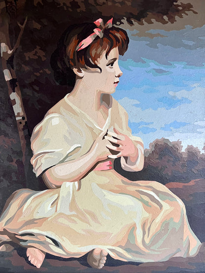 Mid Century Raeburn Paint by Number 'Age of Innocence'