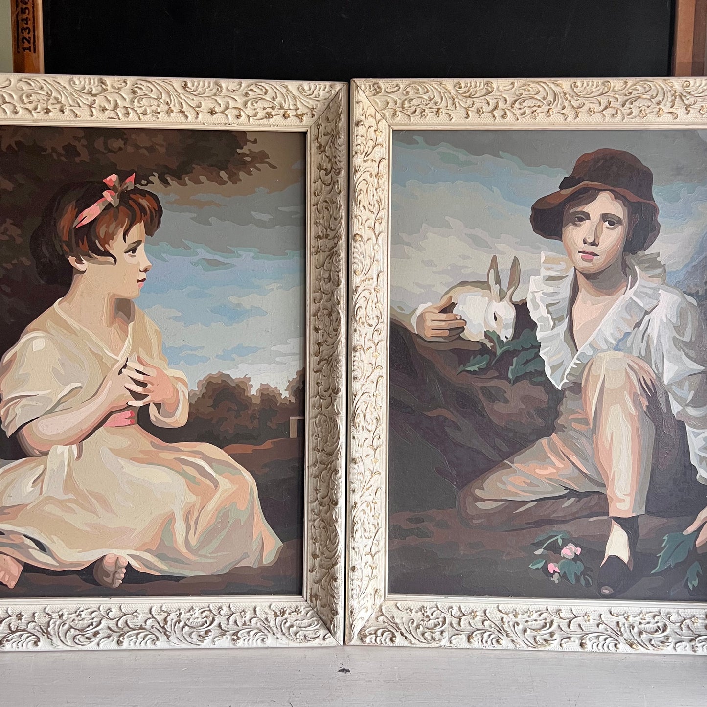 Mid Century Raeburn Paint by Number 'Age of Innocence'