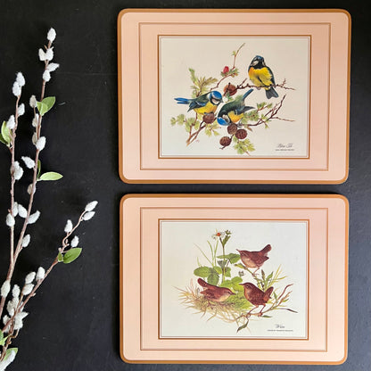 Vintage Traditional Pimpernel Place Mat Set with European Birds Motif