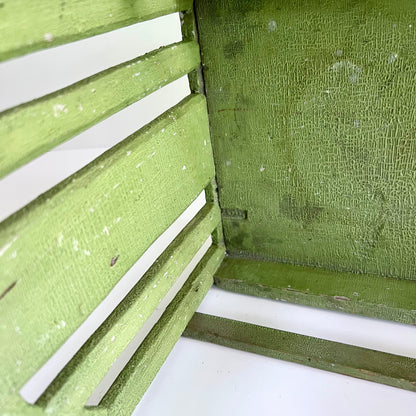 Green Painted Antique Doll Bed