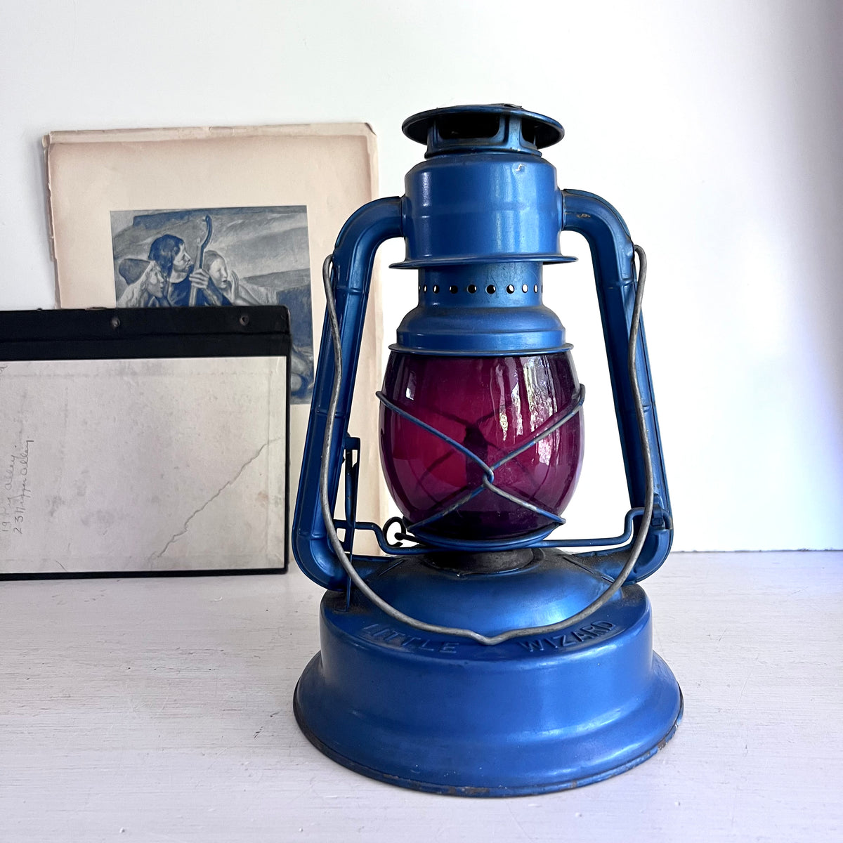 Dietz Little Wizard No.1 Railroad Style Lantern with Red Globe