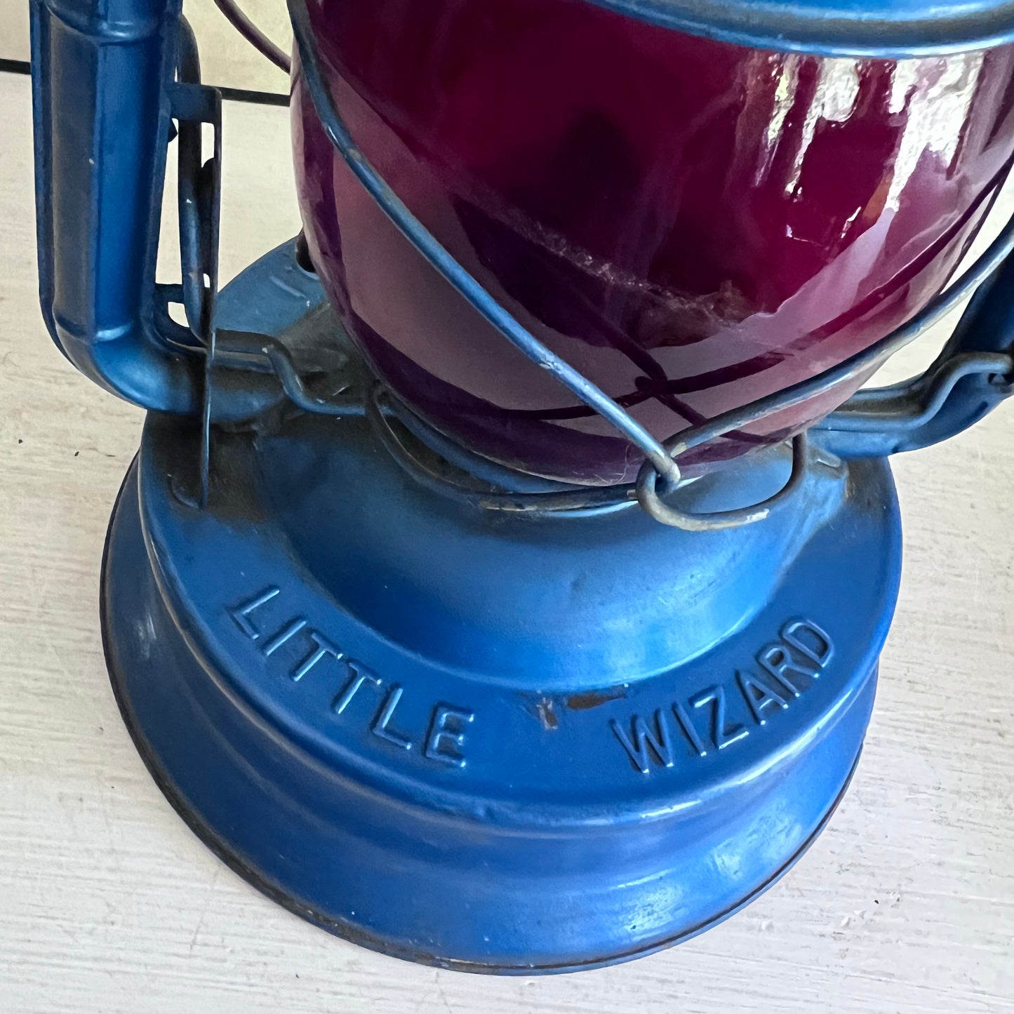 Dietz Little Wizard No.1 Railroad Style Lantern with Red Globe
