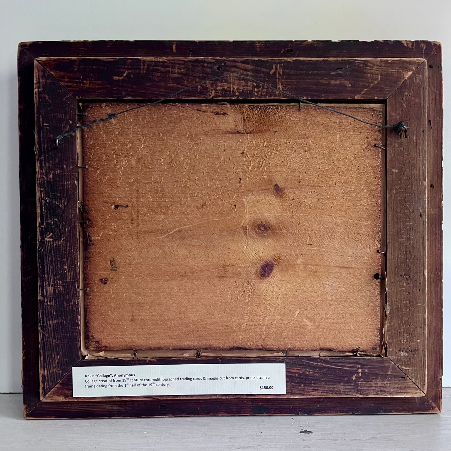 19th Century Framed Collage Art From Trading Cards and Other Ephemera