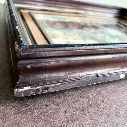 19th Century Framed Collage Art From Trading Cards and Other Ephemera
