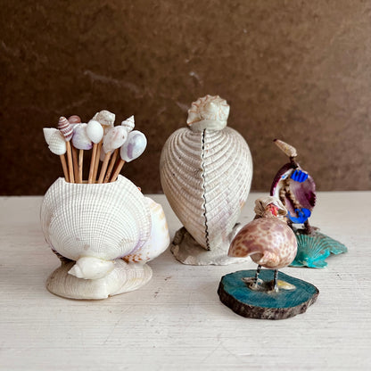 Vintage Souvenir Seashell Figurines