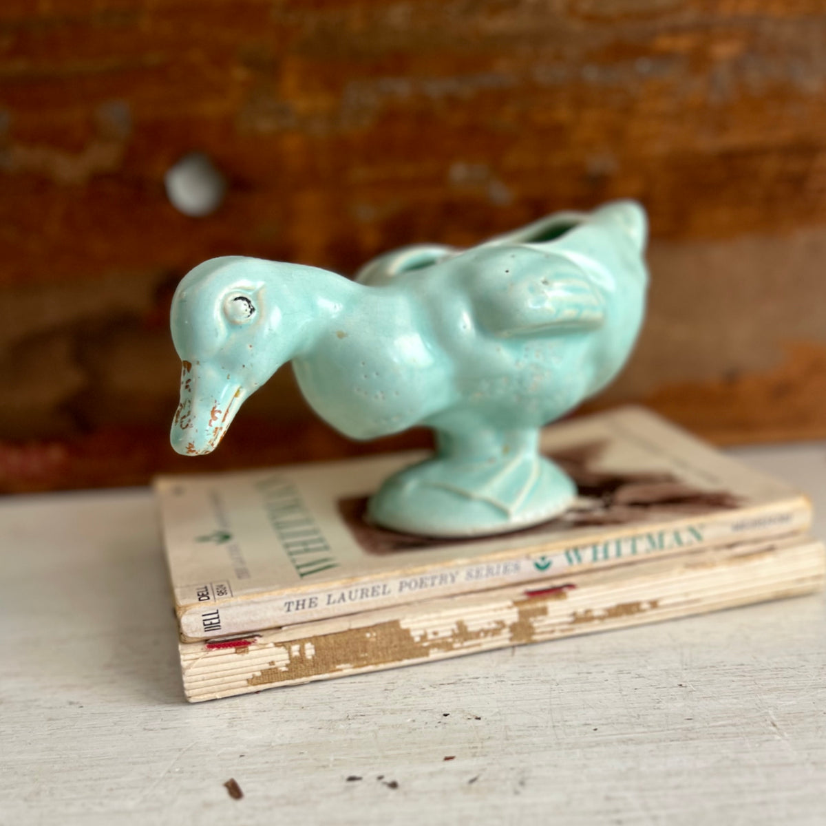 Group of Vintage Green Pottery Planters