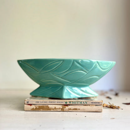 Group of Vintage Green Pottery Planters