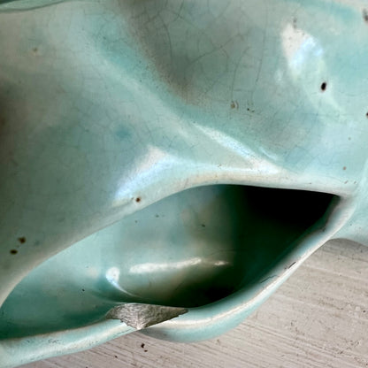 Group of Vintage Green Pottery Planters