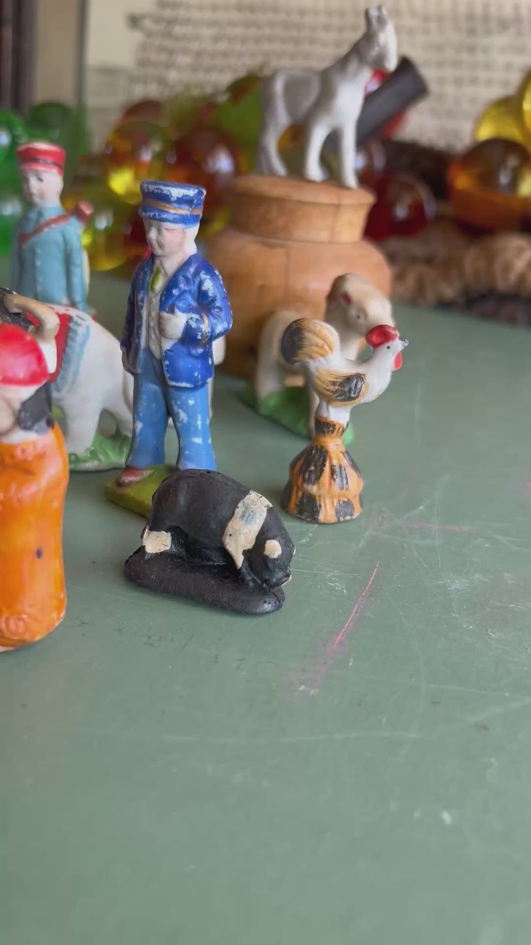 Vintage Japan Miniature Porcelain Circus and Farm Figure