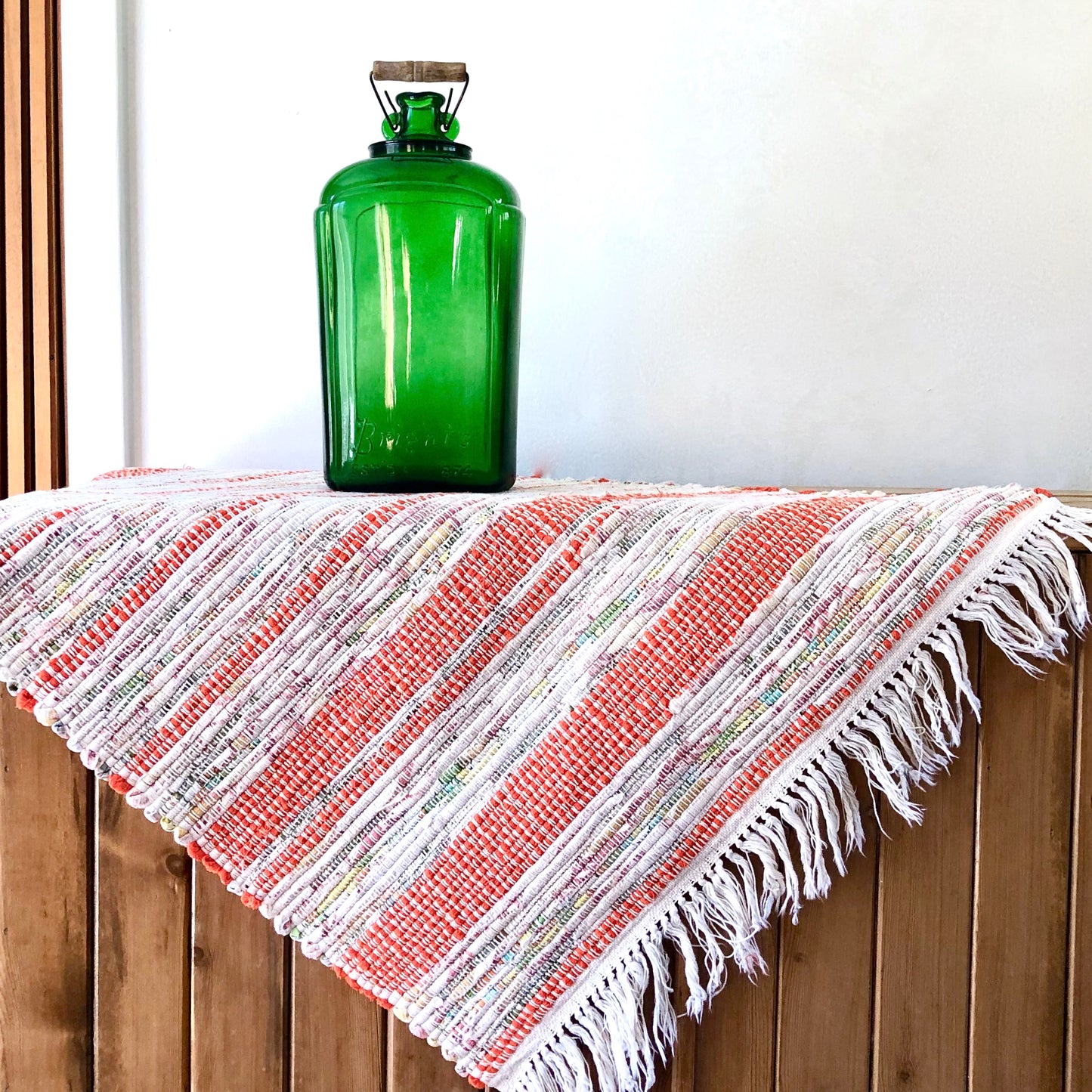 Farmhouse Kitchen Striped Rag Rug