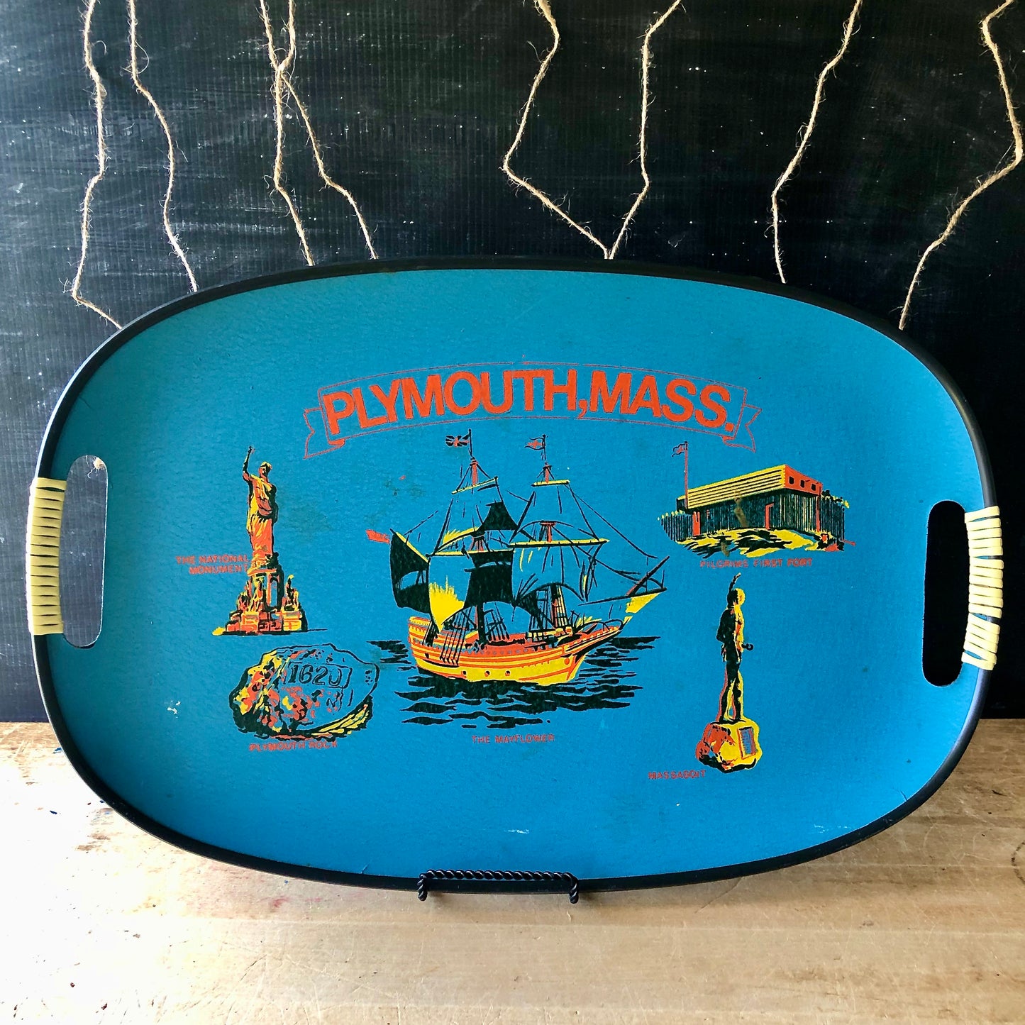 Mid Century Mayflower Thanksgiving Tray (c.1960s)