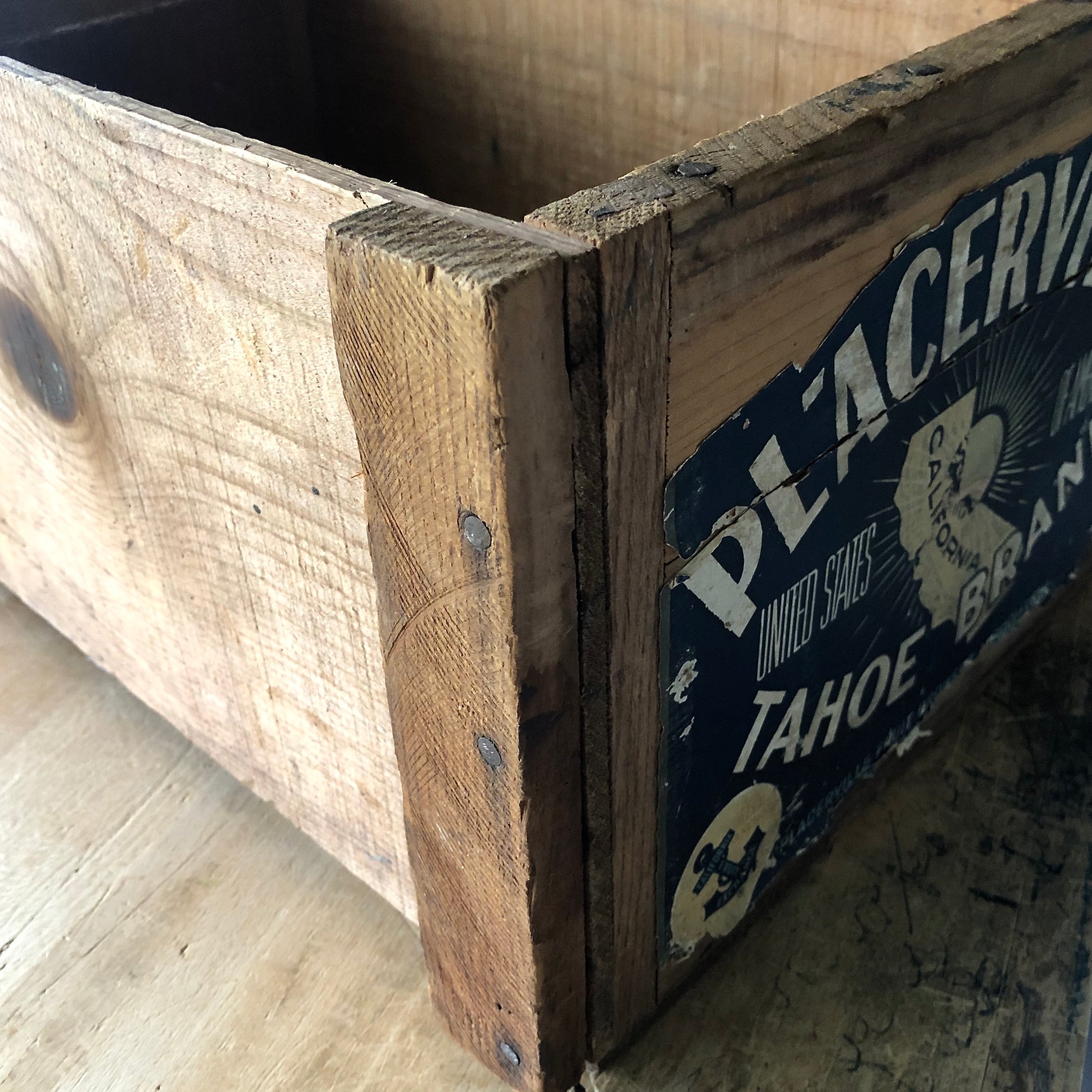 Vintage Wooden Fruit Crate (c.1960s)