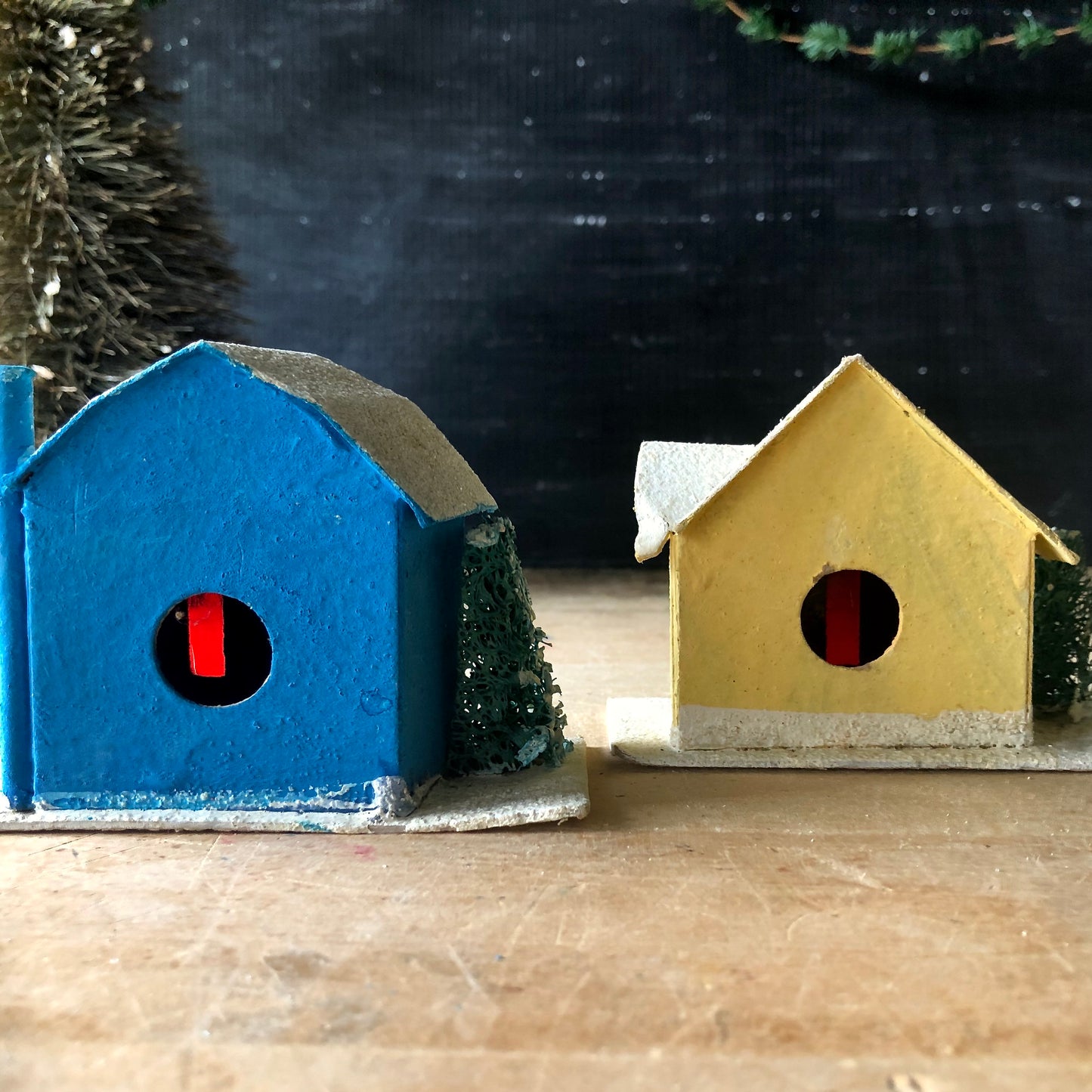 Vintage Paper Board Houses, Made in Japan (c.1950s)