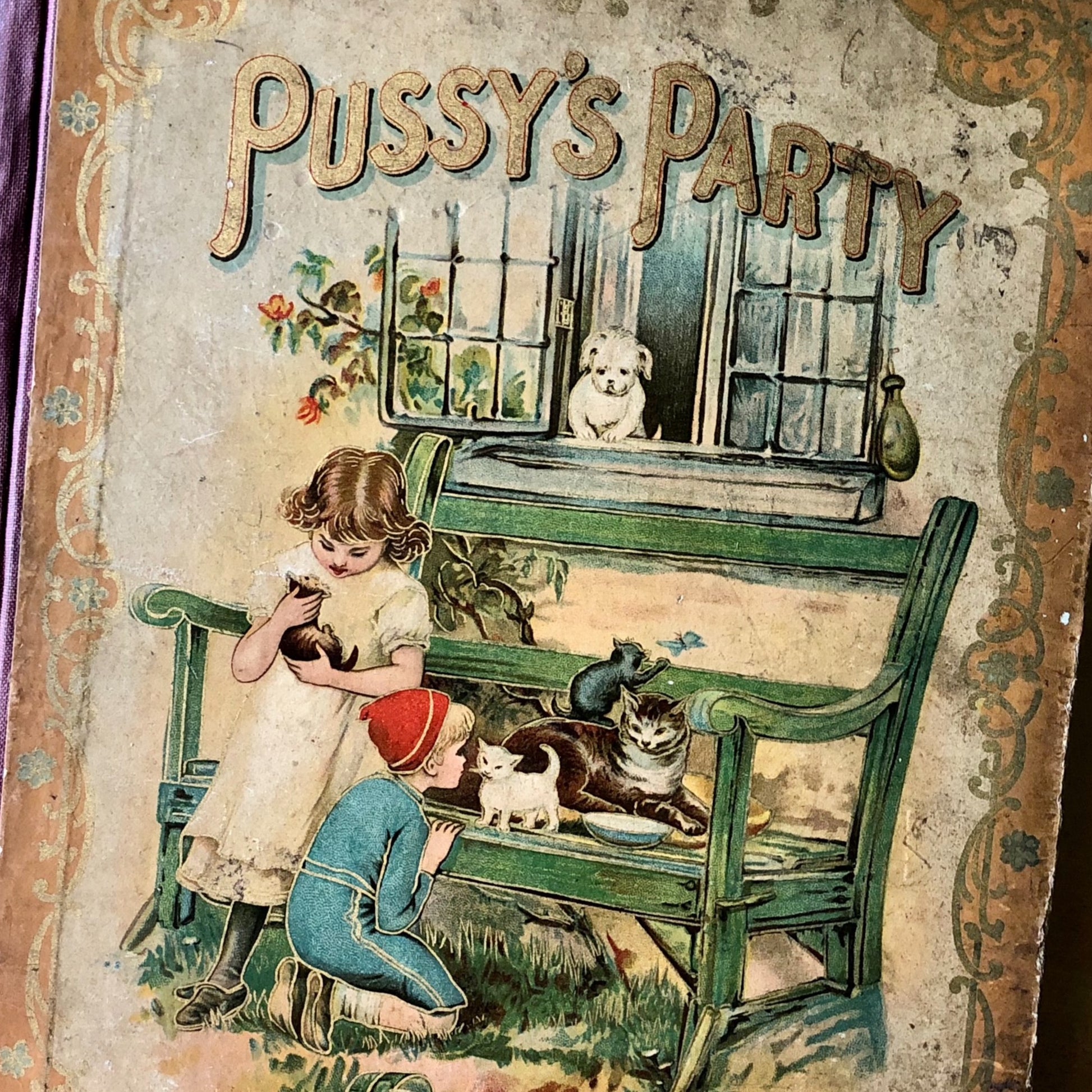 Victorian Children's Book Pussy's Party (1886)