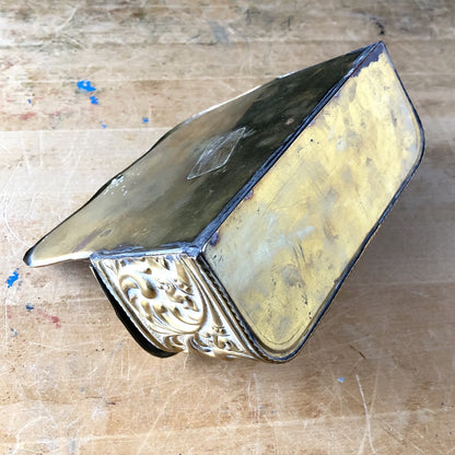 Antique Dutch Brass Repousse Match Box (c.1800s)