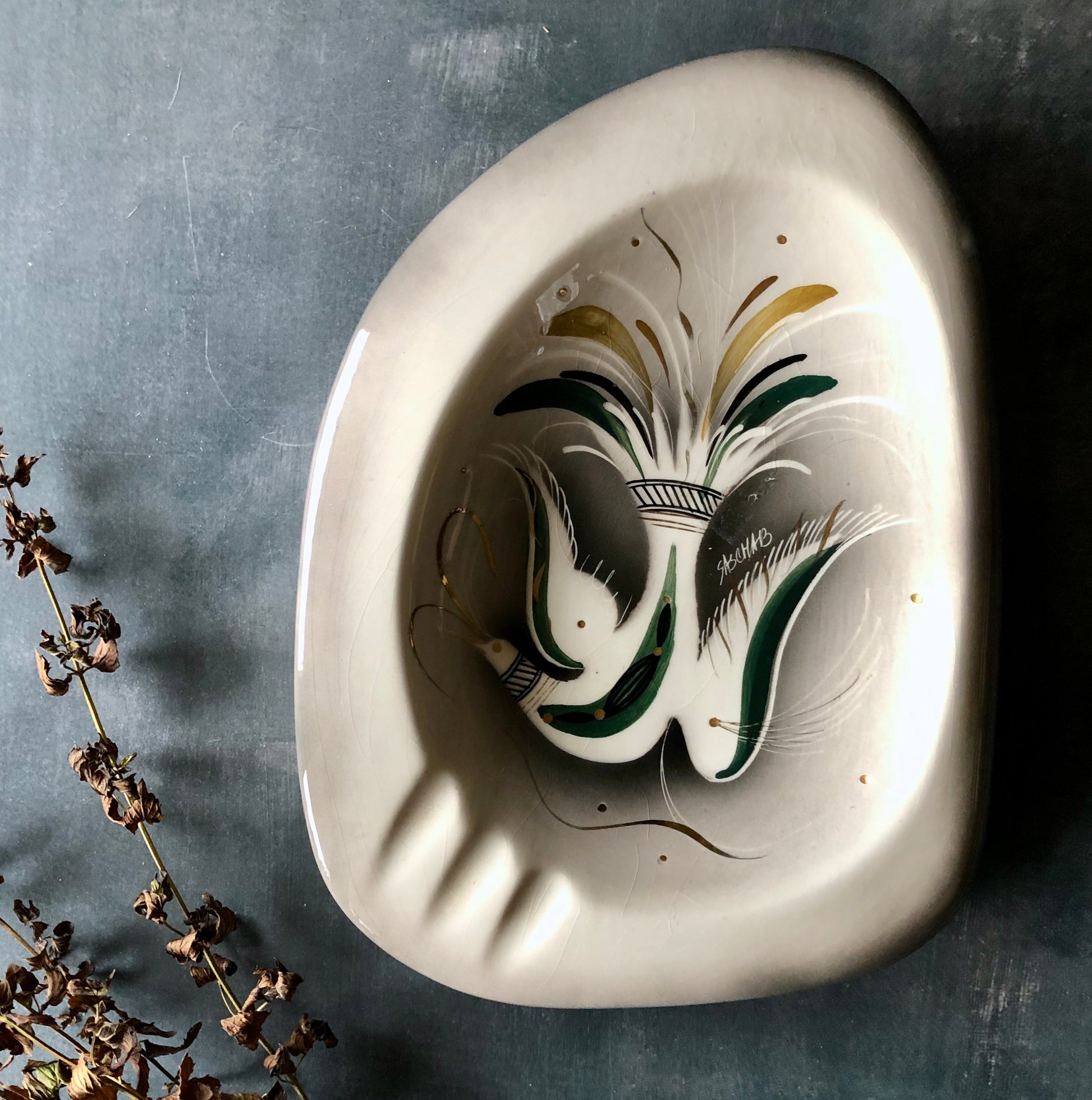 Sascha Brastoff Midcentury Ceramic Dish – Portland Revibe