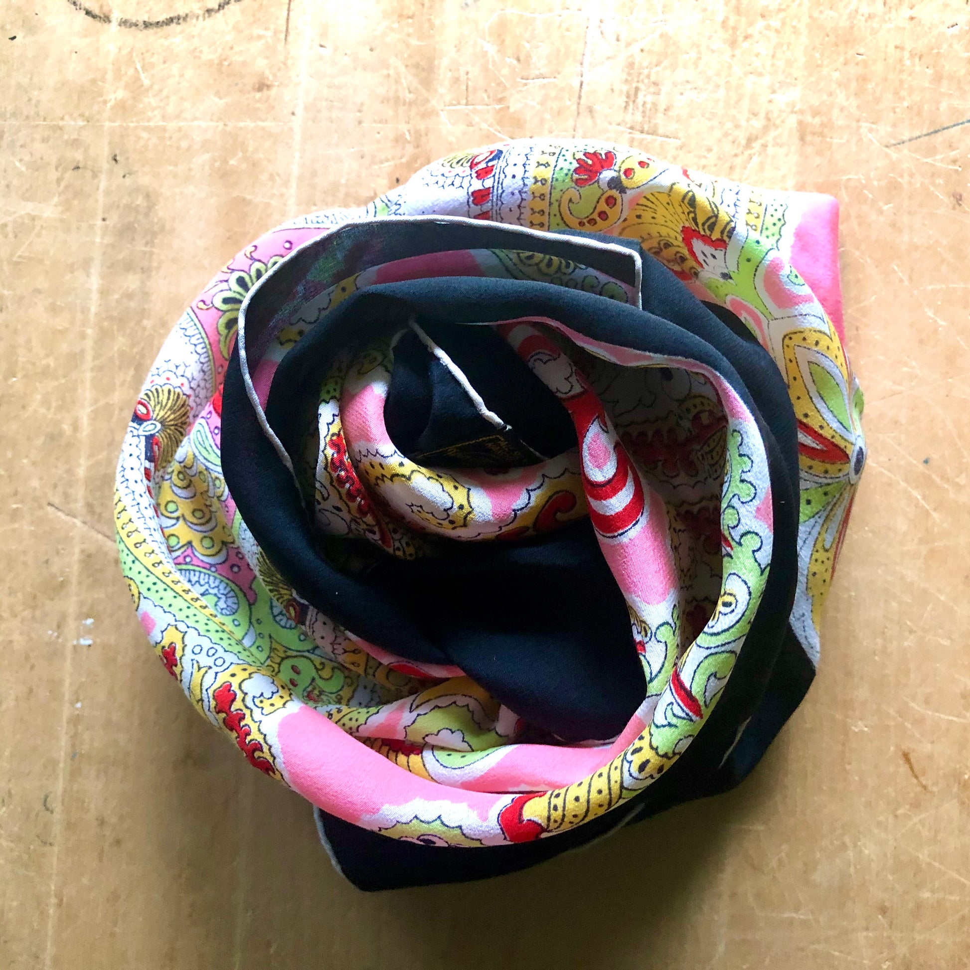 Italian Silk Paisley Scarf by Vanette Creations (c.1960s)