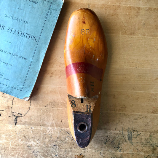 Antique Cobbler's Wooden Shoe Last (c.1900s)