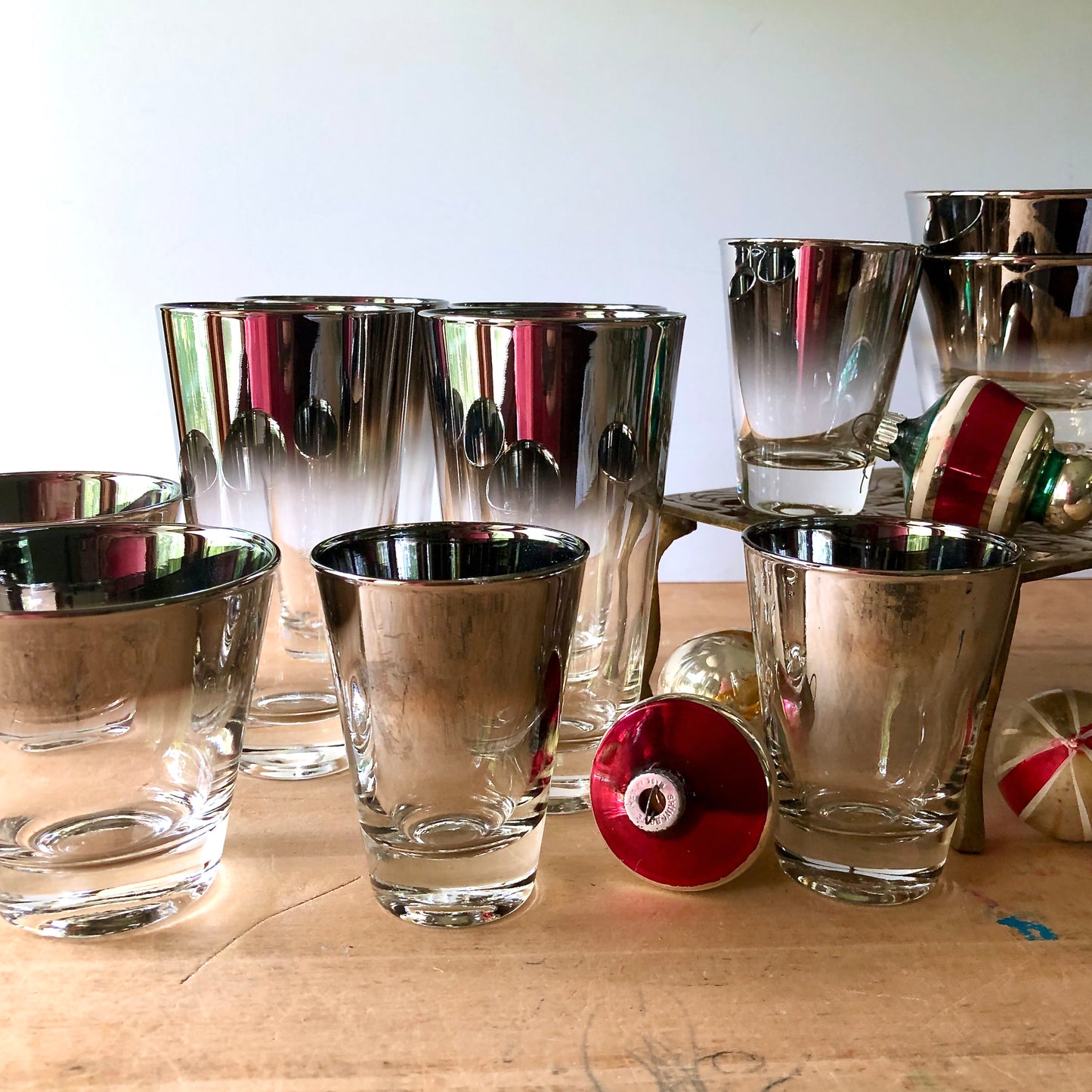 Mid Century Silver Fade Bar Ware (c.1960s)